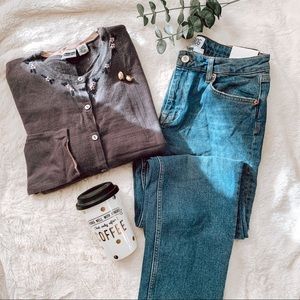 Vintage Xhilaration Purple Button Cardigan SZ 22